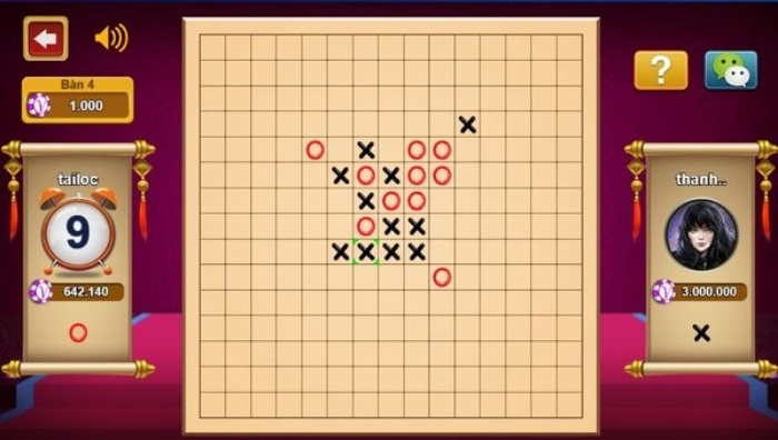 Hướng dẫn chơi cờ caro online trực tuyến 1 cach choi co caro de thang 1